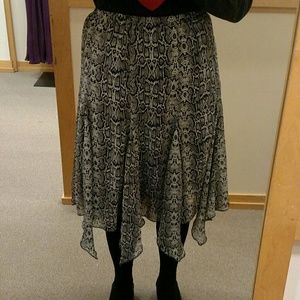 Leopard print skirt